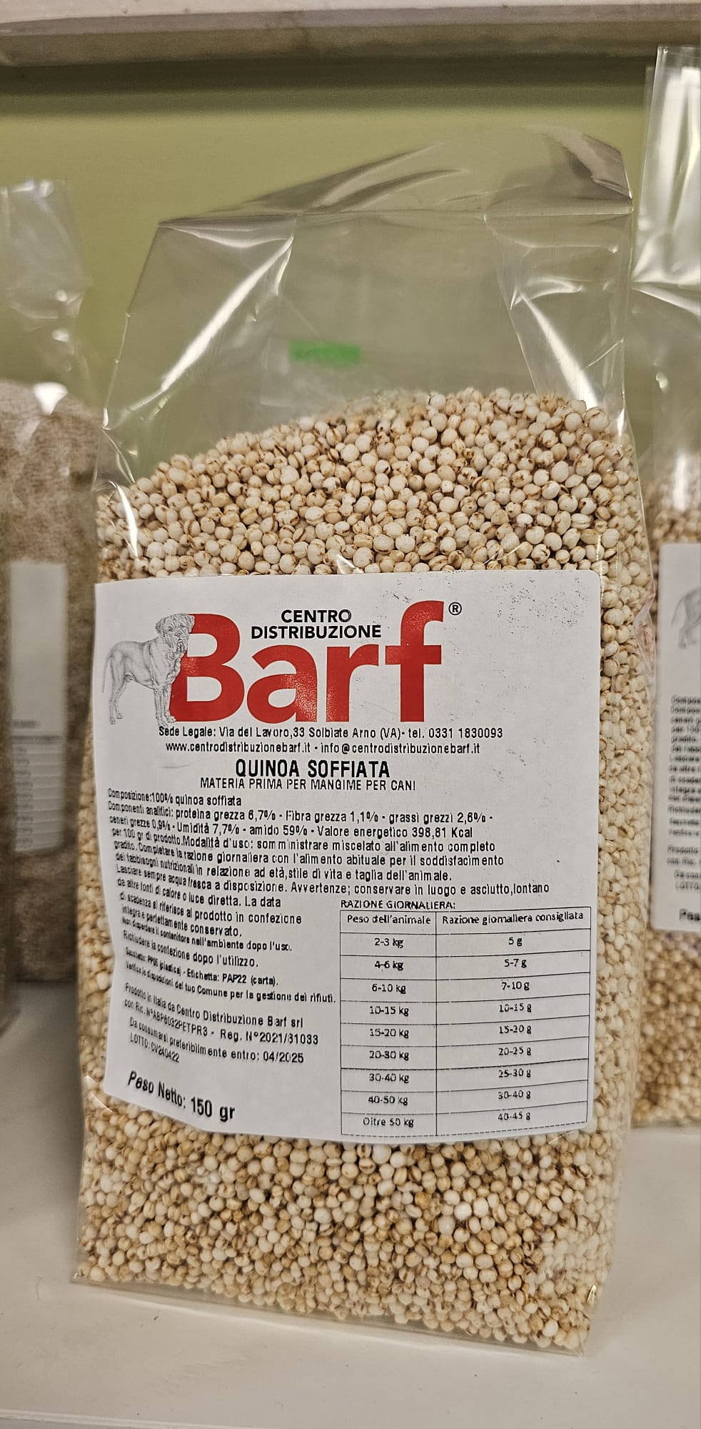 Quinoa soffiata 150 gr