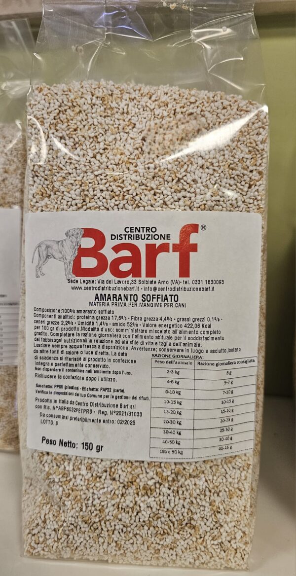 Amaranto soffiato 150 gr