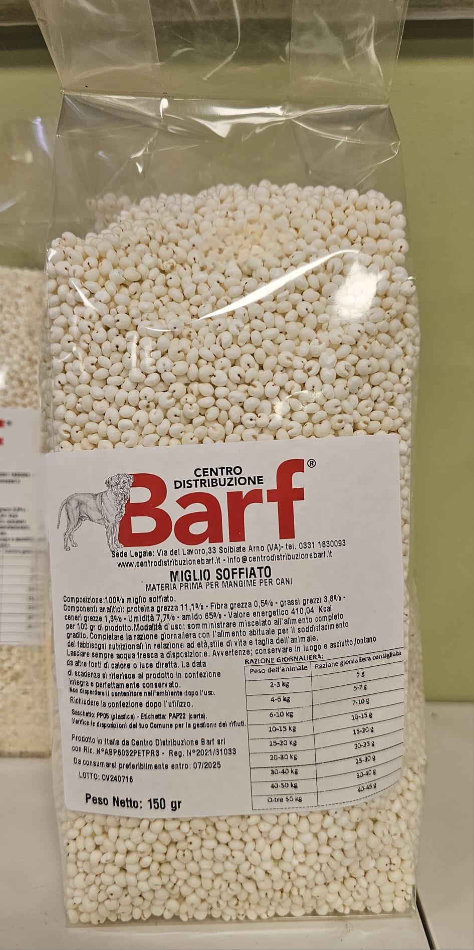 Miglio soffiato 150 gr